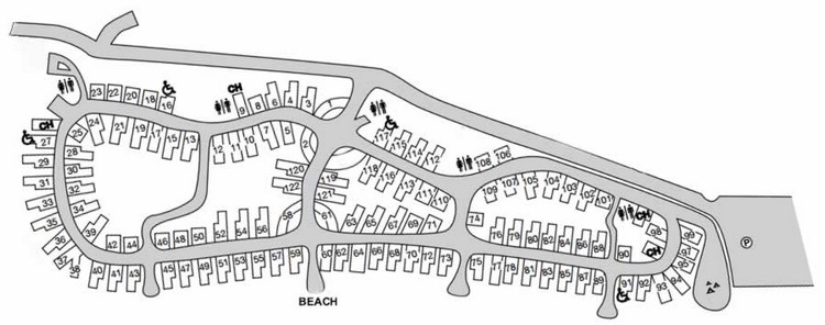 Doheny Beach campground map