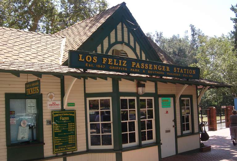 Griffith Park & Southern Railroad Los Feliz passenger station