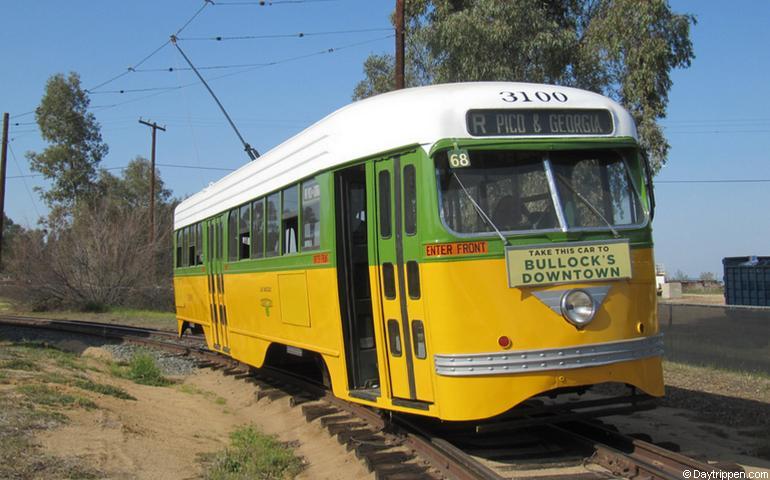 Early Los Angeles streetcar Orange Empire Museum