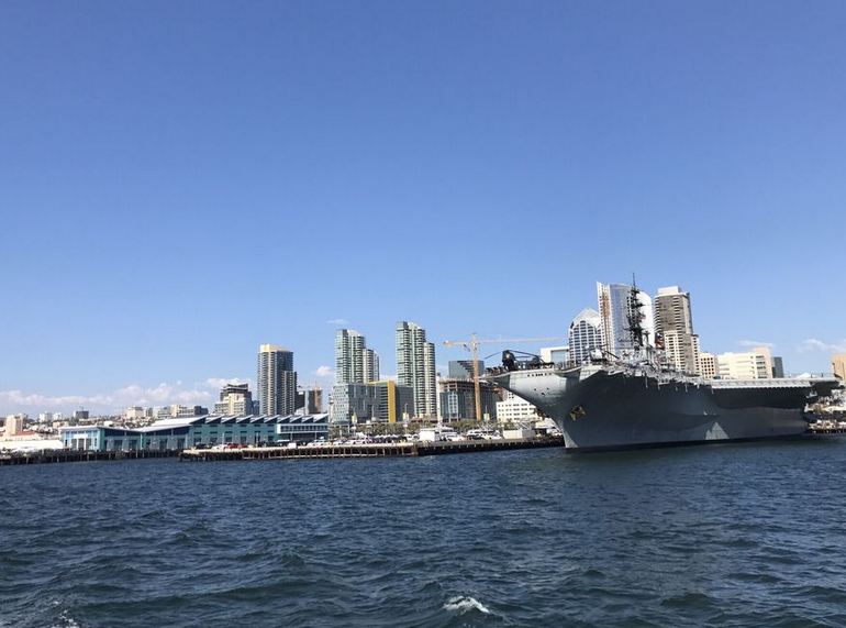USS Midway From the San Diego Bay