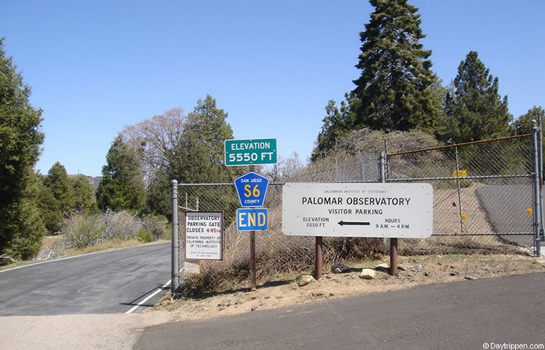 Palomar Mountain Observatory Entrance